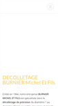 Mobile Screenshot of decolletage-burnier.com